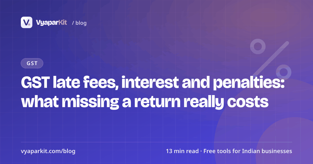 GST late fees, interest and penalties: what missing a return really costs
